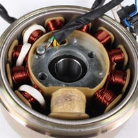 Image 3 of GY6 11 Coil 6 Wire Stator With Flywheel