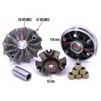 Image 2 of GY6 Variator Assembly 