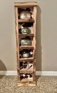 Live Edge Belt Buckle Display