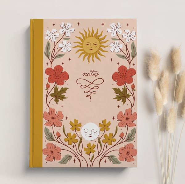 Image of Sun & Moon Hardcover Notebook 