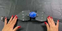 Image 5 of Leather Panel Ball Gag with Buckles (Bishop Style)