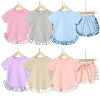 Image 1 of Girls personalised short sets 