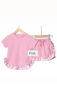 Image 3 of Girls personalised short sets 