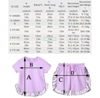 Image 7 of Girls personalised short sets 
