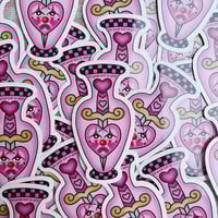 Traditional Dagger Vase Sticker