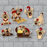 Quest-Yeen Sticker set (7 Stickers)