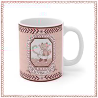 Image 1 of Reading Kitty Mug
