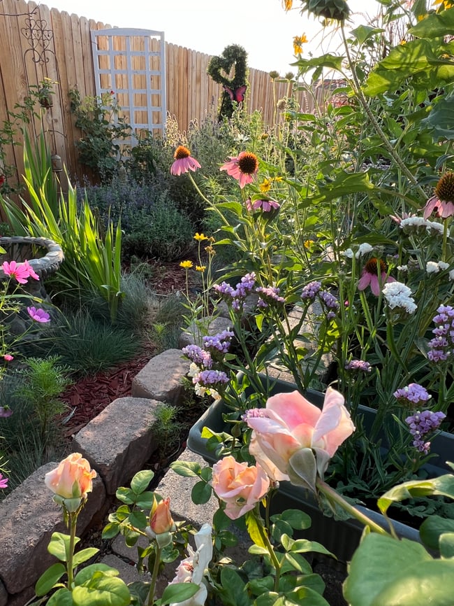 Summertime Cottage Garden - 8” X 12” Canvas Print