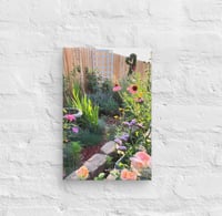 Image 2 of Summertime Cottage Garden - 8” X 12” Canvas Print
