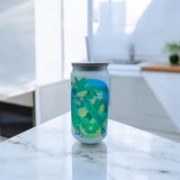 Image 1 of Butterfly Kisses & Lemon Wishes 🦋🍋- Limited Edition 16oz Glass Can