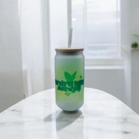 Image 2 of Butterfly Kisses & Lemon Wishes 🦋🍋- Limited Edition 16oz Glass Can
