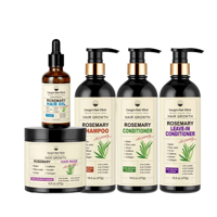 Image 1 of LuxGro Set-Of Five Hair Care Bundle: Shampoo, Conditioner, Hair Mask, Hair Oil, and  Leave-In Condi