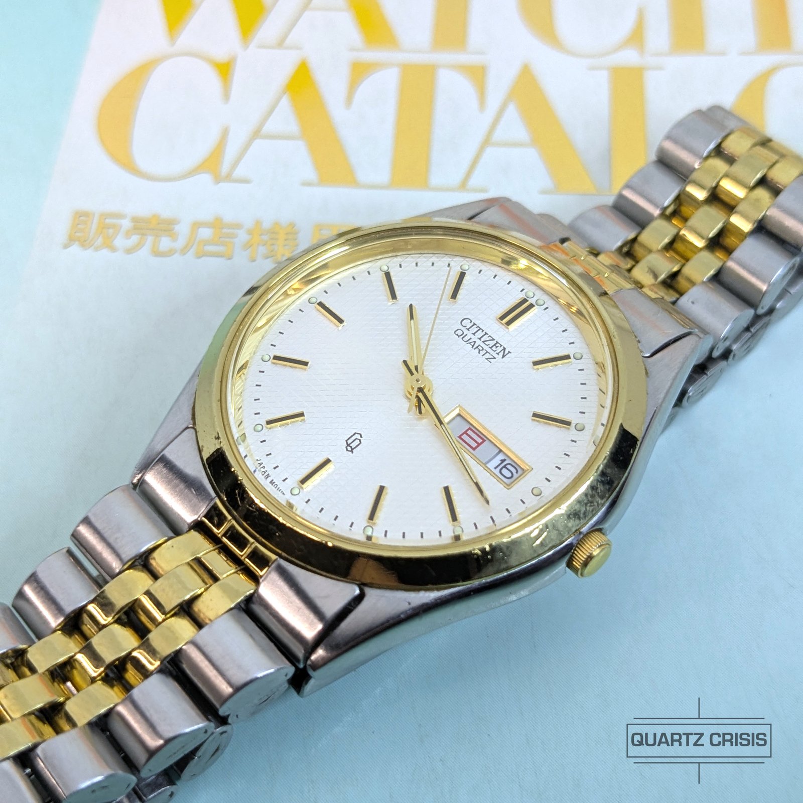 1982 Citizen Quartz CQ Two-Tone Day-Date (6160-s96397