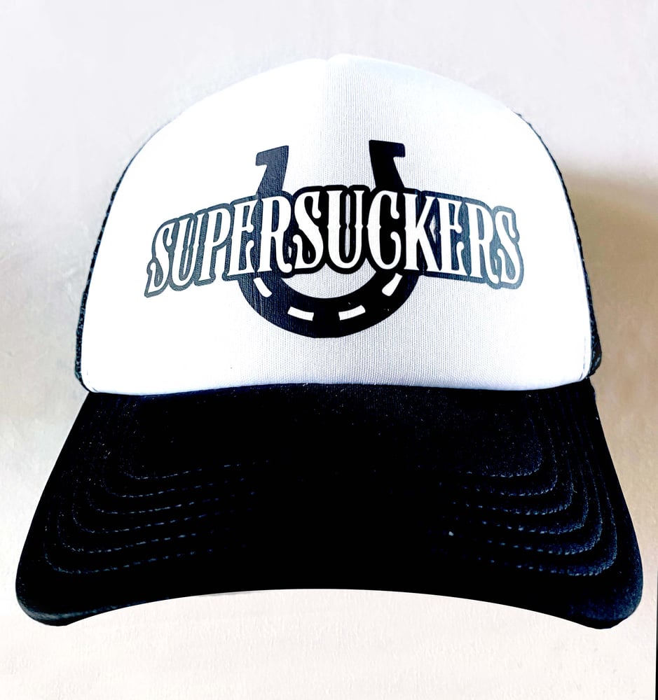 Image of THE SUPERSUCKERS - WHITE & BLACK - TRUCKER CAP