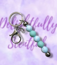 Mint & Blue Marble Keychain (Unscented)