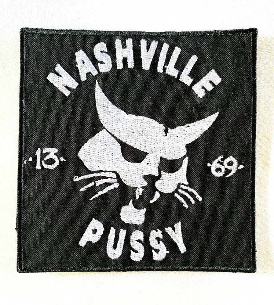 Image of NASHVILLE PUSSY - PANTHER 13 69 DESIGN - 9.5 X 9.5 CM - AUSSIE TOUR PATCH