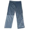 Blue Velvet Adjustable Waist Baggy Pants XL