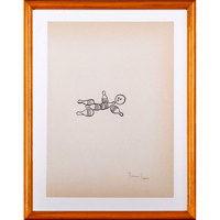 Sans titre, 2002, feutre sur papier, 25 x 19,5 cm. encadré