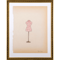 Sans titre, 2002, graphite et crayons de couleur sur papier,  25,4 x 19,4 cm. encadré