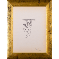 Sans titre, 2002, feutre sur papier, 24,2 x 18,6 cm. encadré