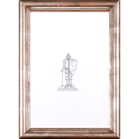 2004, crayon sur papier, 33,5 x 24,5 cm. encadré