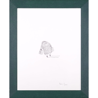 Sans titre, 2004, graphite sur papier, 31,4 x 25,5 cm. encadré