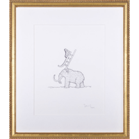 Sans titre, 2004, feutre sur papier, 34 x 29,4 cm. encadré