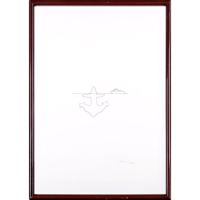 2004, feutre sur papier, 35,6 x 25,3 cm. encadré