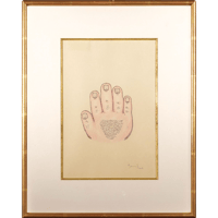 2005, crayons de couleur sur papier, 42,1 x 33,7 cm. encadré