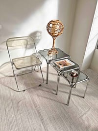 Image 2 of //VENDIDAS// MESAS VINTAGE NIDO CROMADAS, AÑOS 70