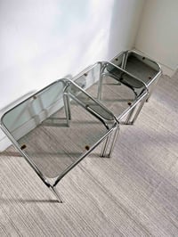 Image 3 of //VENDIDAS// MESAS VINTAGE NIDO CROMADAS, AÑOS 70