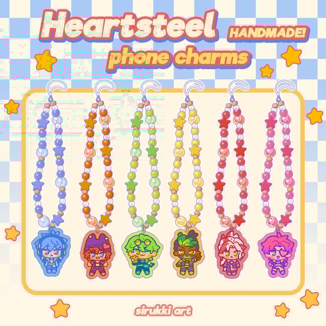 PRE-ORDER! Heartsteel handmade phone charms