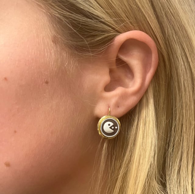 Image of Blue Tree Cameo Earrings Collection SS'25