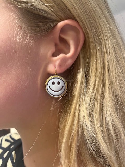 Image of Blue Tree Cameo Earrings Collection SS'25