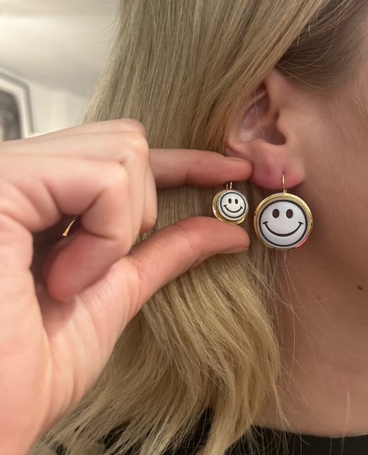 Image of Blue Tree Cameo Earrings Collection SS'25