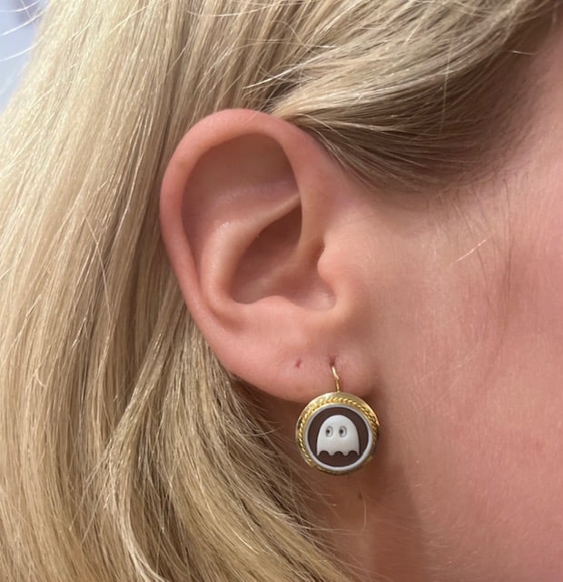 Image of Blue Tree Cameo Earrings Collection SS'25