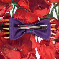 Image 3 of Fanged Purple Hair Bow