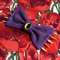 Image 1 of Fanged Purple Hair Bow