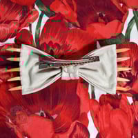 Image 3 of Fanged White Hair Bow
