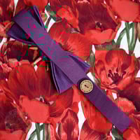 Image 4 of Star Fanged Purple Bow Tie