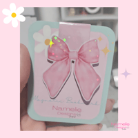 Pink Bow Magnetic Bookmark