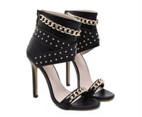 Image 1 of Gladiator Black Heels