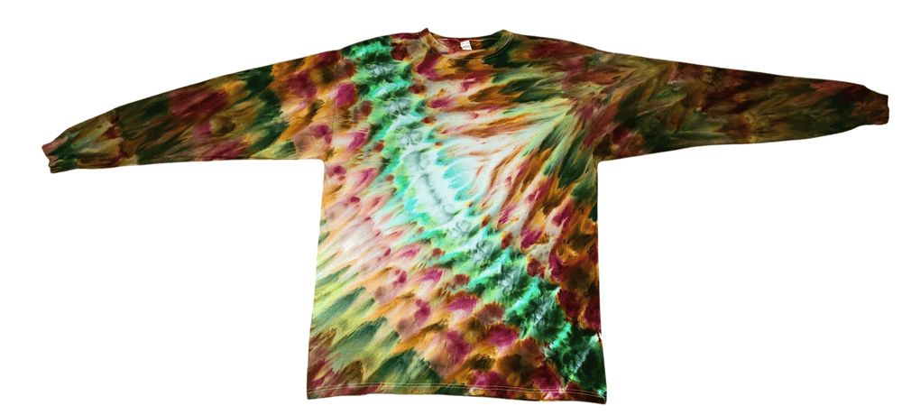 Image of 2 variants- Size XL - psychedelic trails- 