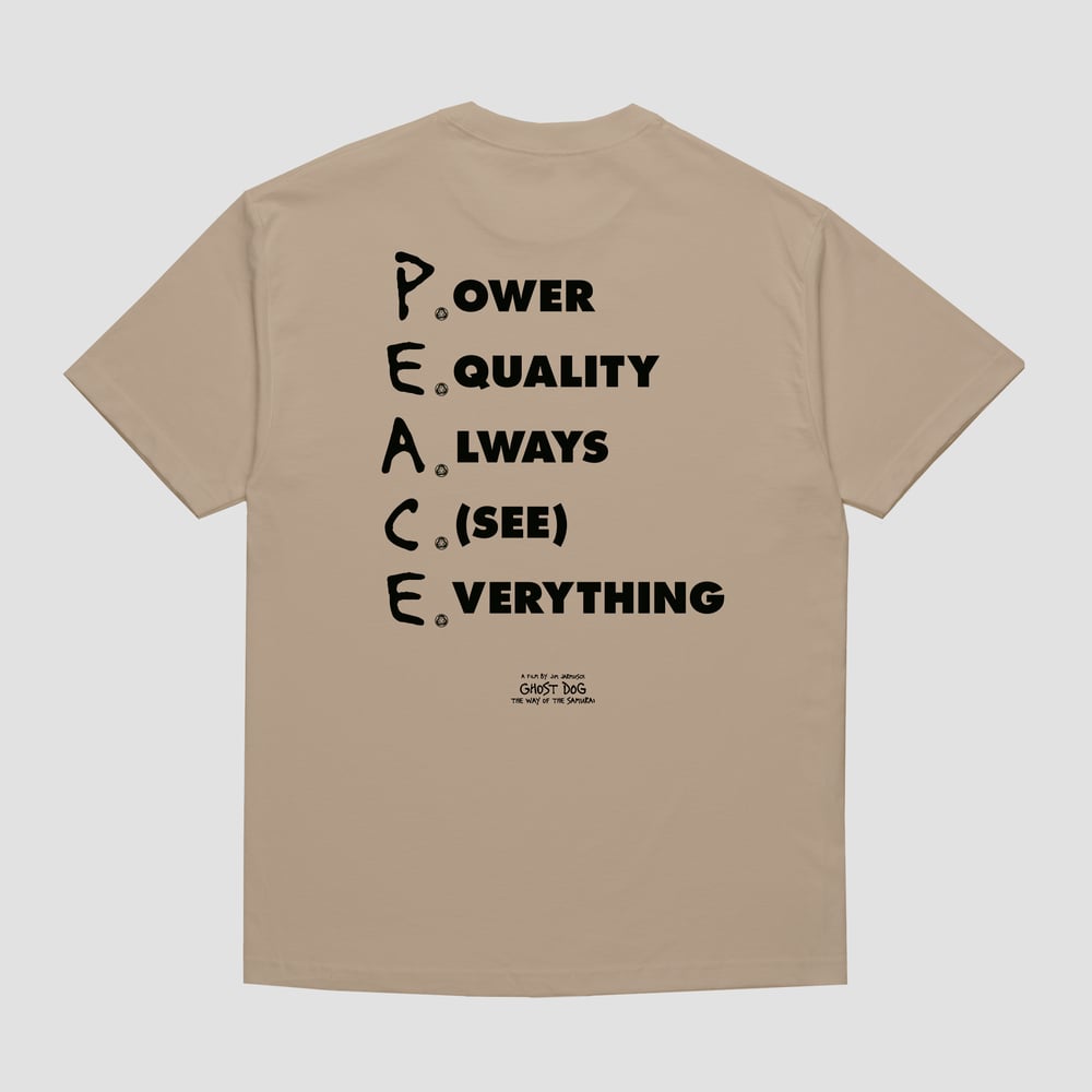Image of Skate Muzik / Ghost Dog DOG tee (Sand)