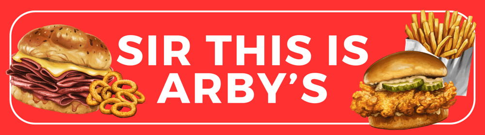 SIR THIS IS ARBY'S BUMPER STICKER PACK 