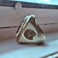 Image 2 of Tombstone Aztec Warrior Ring, c. 1940s