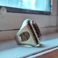 Image 3 of Tombstone Aztec Warrior Ring, c. 1940s