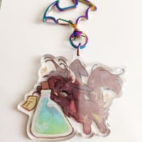 Image 3 of Halloween Rivaere holo keychains (Cat AU)