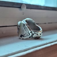 Image 2 of Dethroned Aztec Skull Ring, c. 1940s (#1)