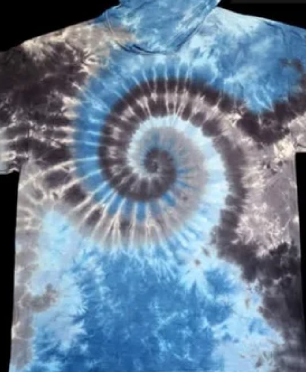 Image of Size XL -Tshirt hoodie  spiral fade 